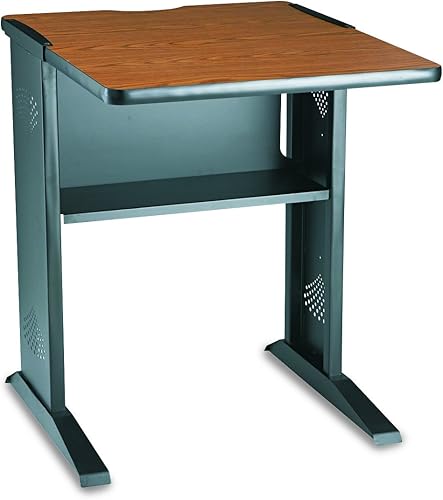 Miniatura 6 de Safco Products 1931 - Escritorio reversible para computadora superior 48 pulgadas de ancho caobaroble mediano