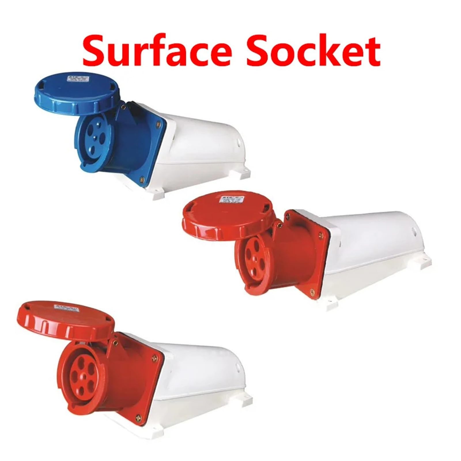 Spina e presa industriale da 63 A, connettore elettrico 3 pin, 4 5, IP67, per montaggio a parete, maschio femmina (5P 63A Plug)