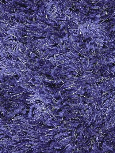 Image of Saral Home Shaggy Modern Carpet (Blue, 45X120 cm)