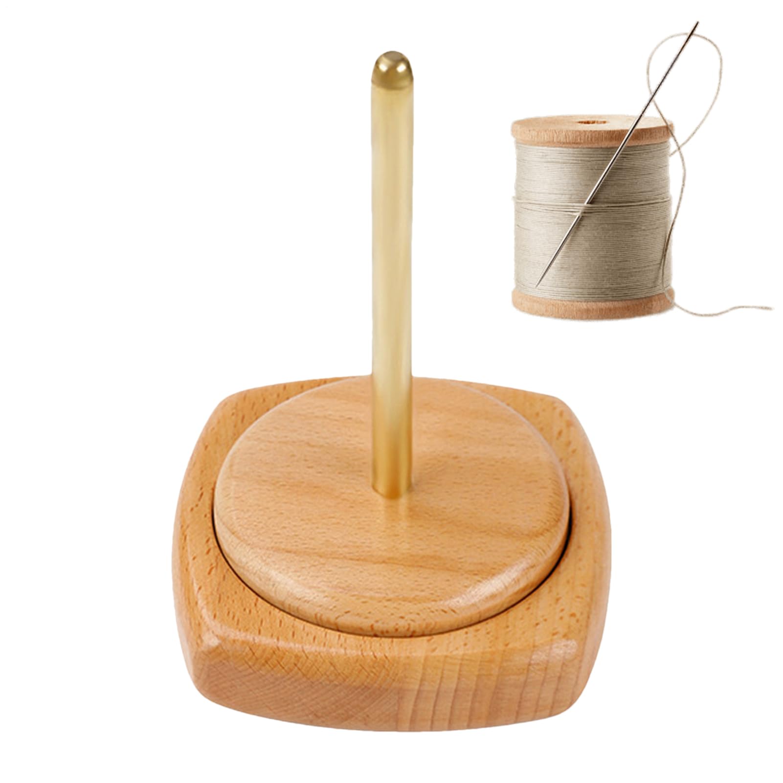 Porte coude pour crochet support bois pivot rotatif débutant tricot broderie