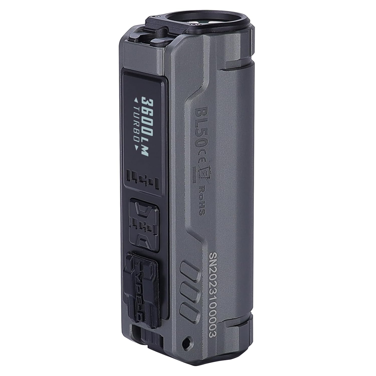 Linterna mini IMALENT BL50, linterna EDC de doble fuente de luz con 3600 lúmenes con LED blanco