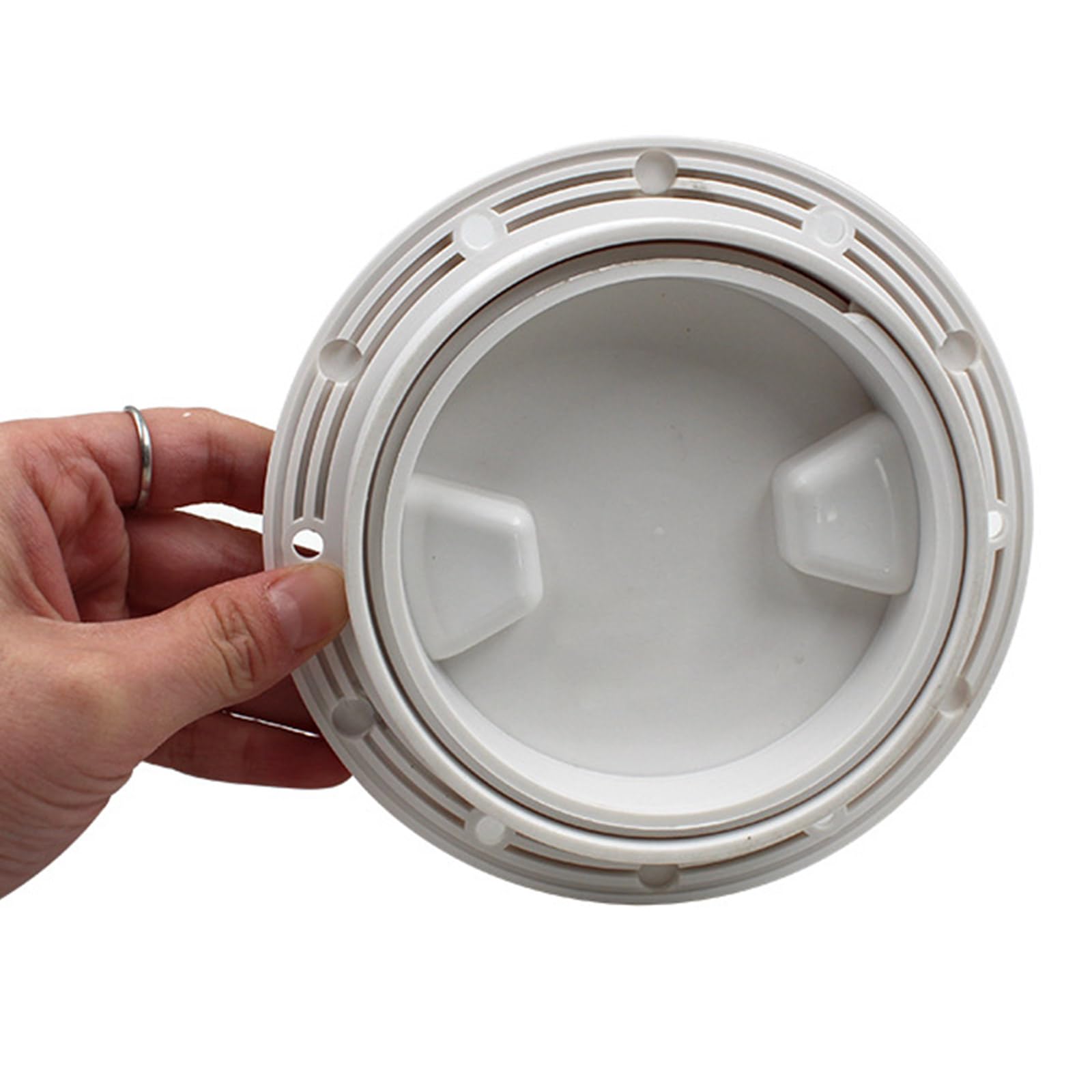 Copertura Portello Barca 7 Pollici In ABS - Nero, Antiscivolo E Resistente All'Acqua - Foto 4