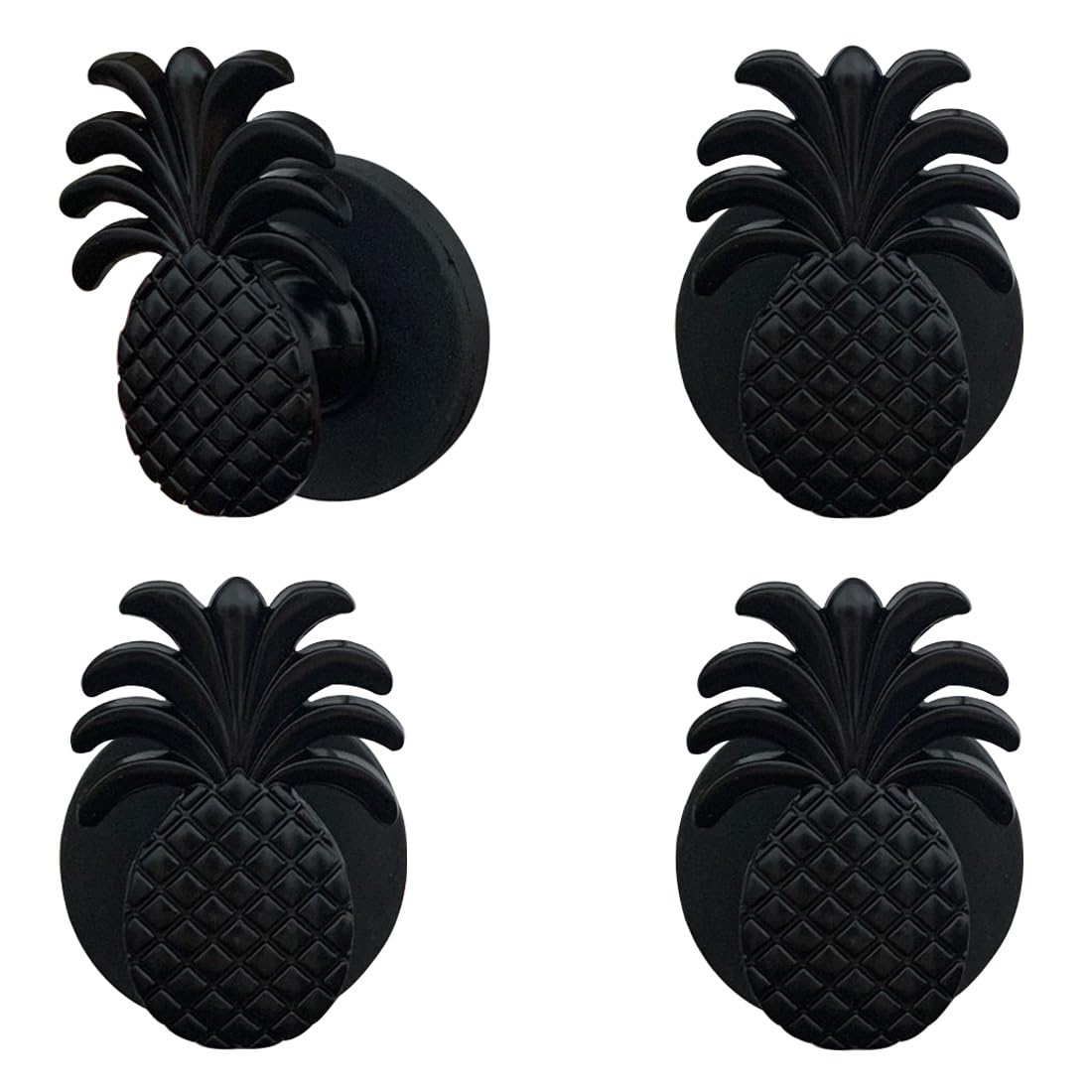 ZH-ZHENGHENG Pineapple Magnet Hook,Magnetic Hooks, Metal Magnetic Hanger for Grill, Fridge, Kitchen 4 Pcs