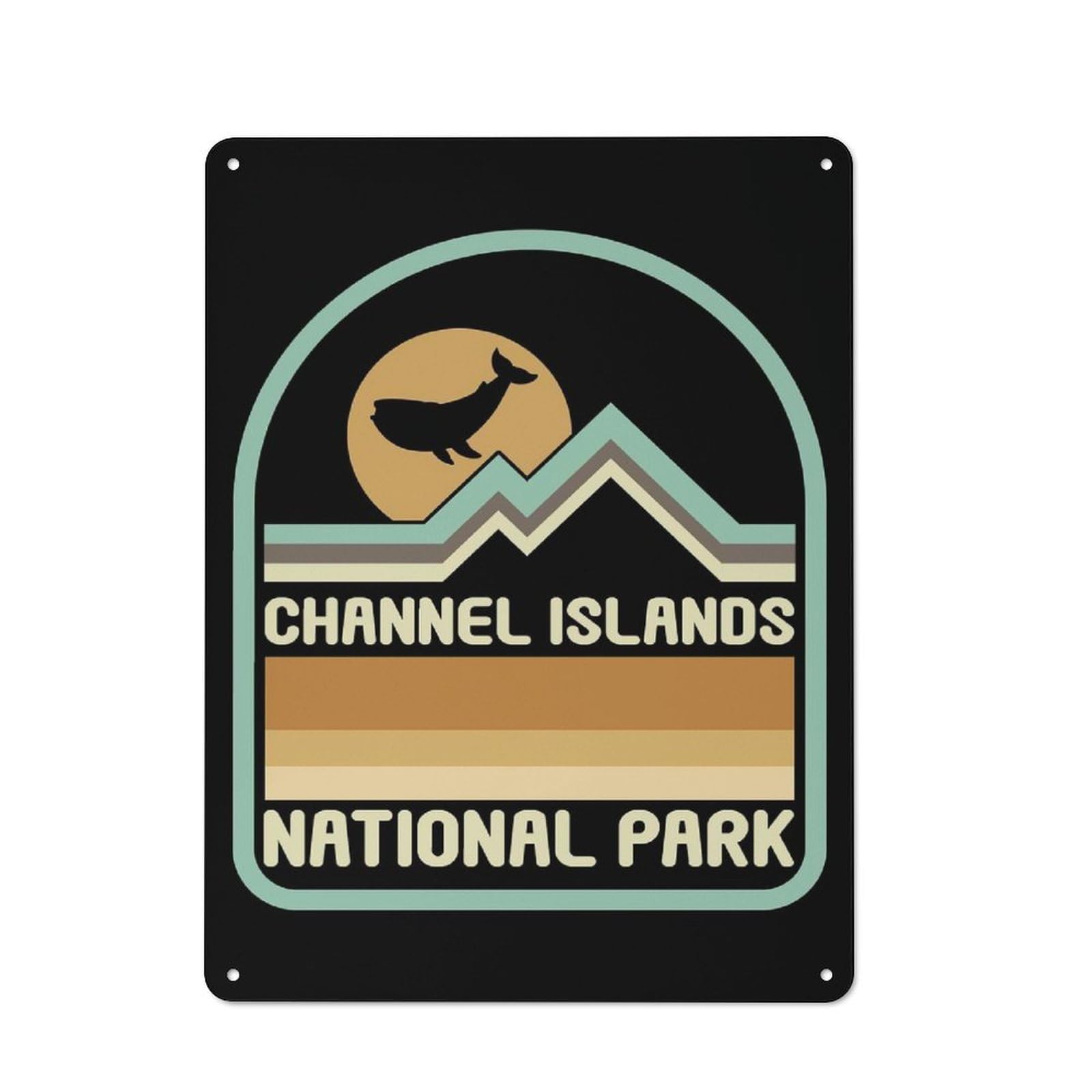 Junmoney National Park United Metal Wall Sign 40X30cm Featuring For Café Or Restaurant, For Vintage Wall Decor Fans, For Metal Sign Collectors