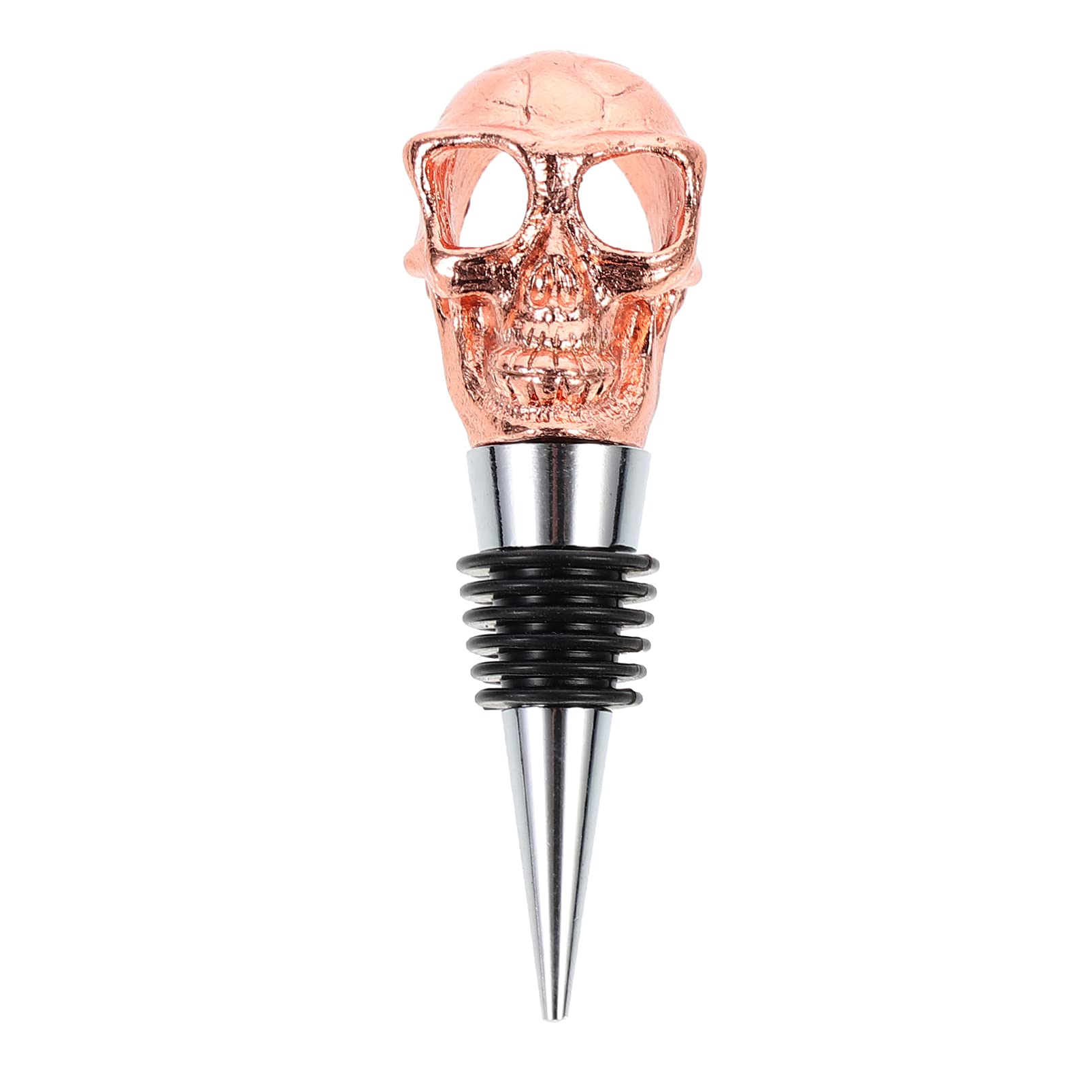 Tapones para botellas de vino de calavera, aleación de zinc elegante