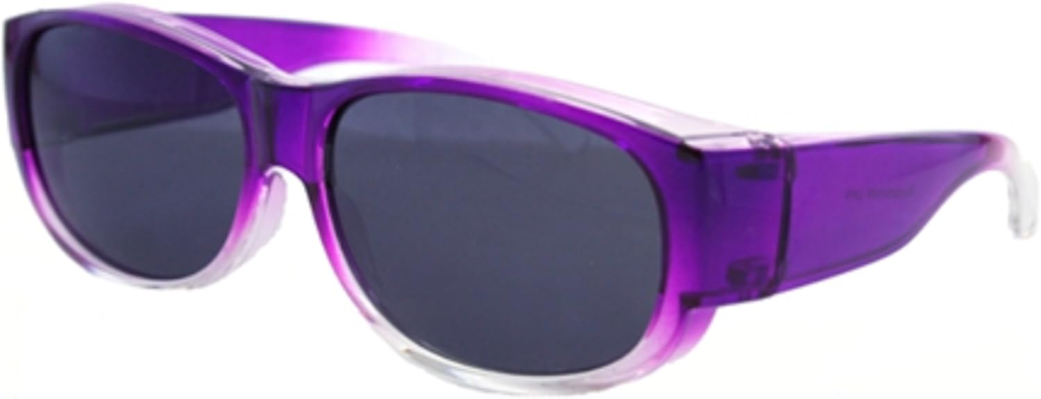 Colorful Two Tone Ombre Fit Over Sunglasses, Wear Over Eyeglasses
