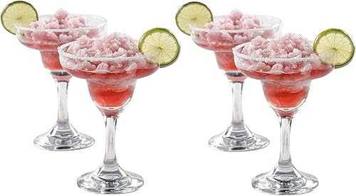 Miniatura 7 de SELPONT a Collection - Juego de vasos de margarita de 4 piezas, clásico para beber margaritas, piña coladas, daiquiris y otros cócteles (Margarita