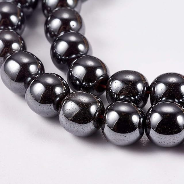 Strand of 60+ Grey Hematite 6mm Non Magnetic Beads