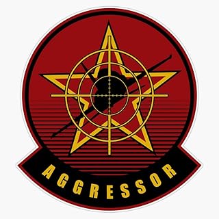 F-5 Aggressor Patch Magnetic Car Decal – Indoor & Outdoor Use – 5 Inch
