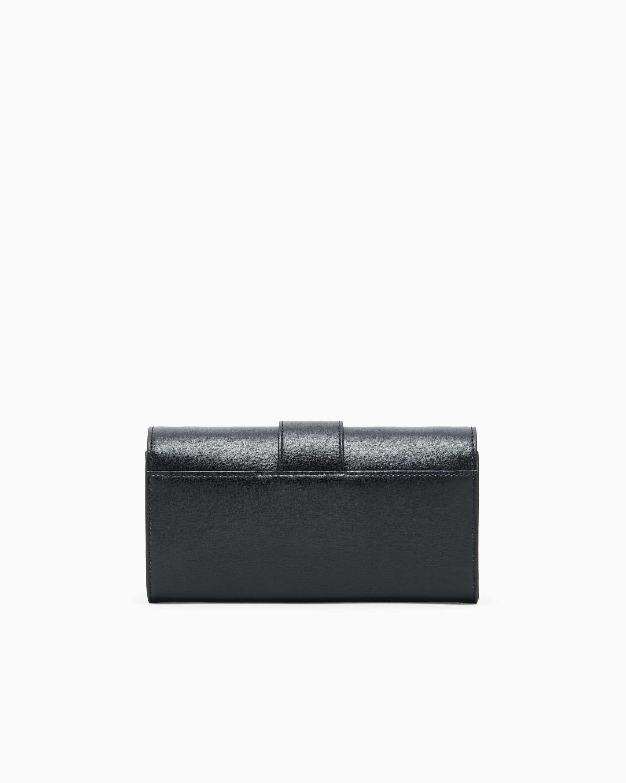 Armani Exchange Women's Jodie Wallet on Chain, czarny, czarny, jeden rozmiar
