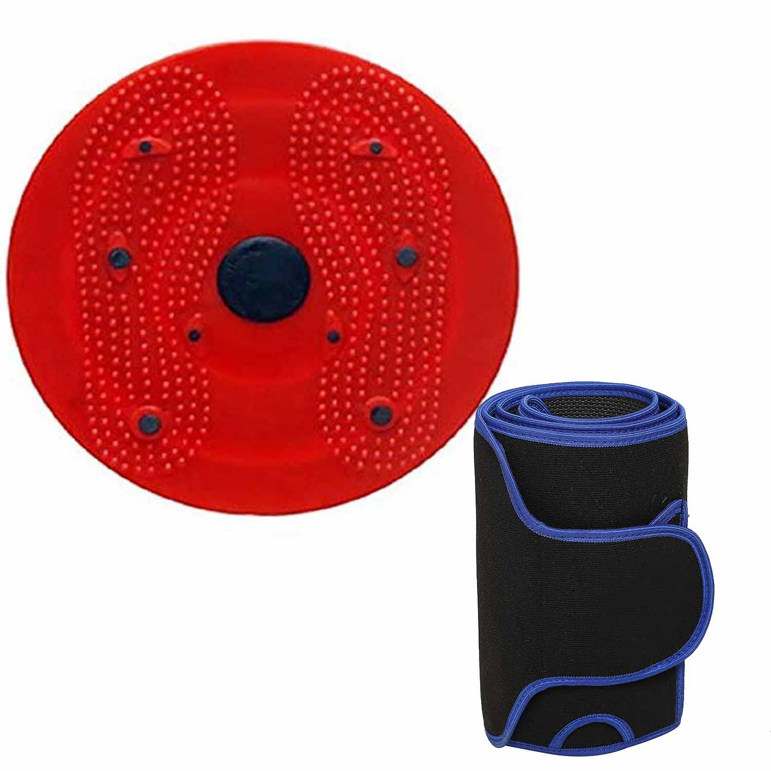 TINCIDUNT Tummy Twister with fitness belt Abdominal ABS Exerciser Body Toner-Fat Buster Oblique Workout Love Handles Perfect Waist Trimmer Home Gym Equipment for Men and Women; 90 kg-image-25