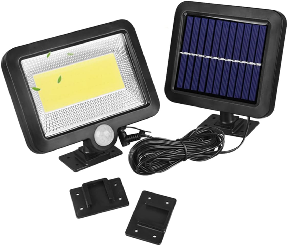 Angoily Ip65 Waterproof Wall Lamp Solar Panel Garden Lights Solar Powered Waterproof Fence Solar Lights LED Solar Lights Outdoor LED Solar Light Solar Lamp Solar Gazebo Lights Black