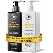 Root Activator Shampoo and Conditioner Set Mens Sulfate Free Hair Growth Thickening Shampoo for Hair Loss and Thinning Hair - Hair Loss RegrowthTreatments for Women Men