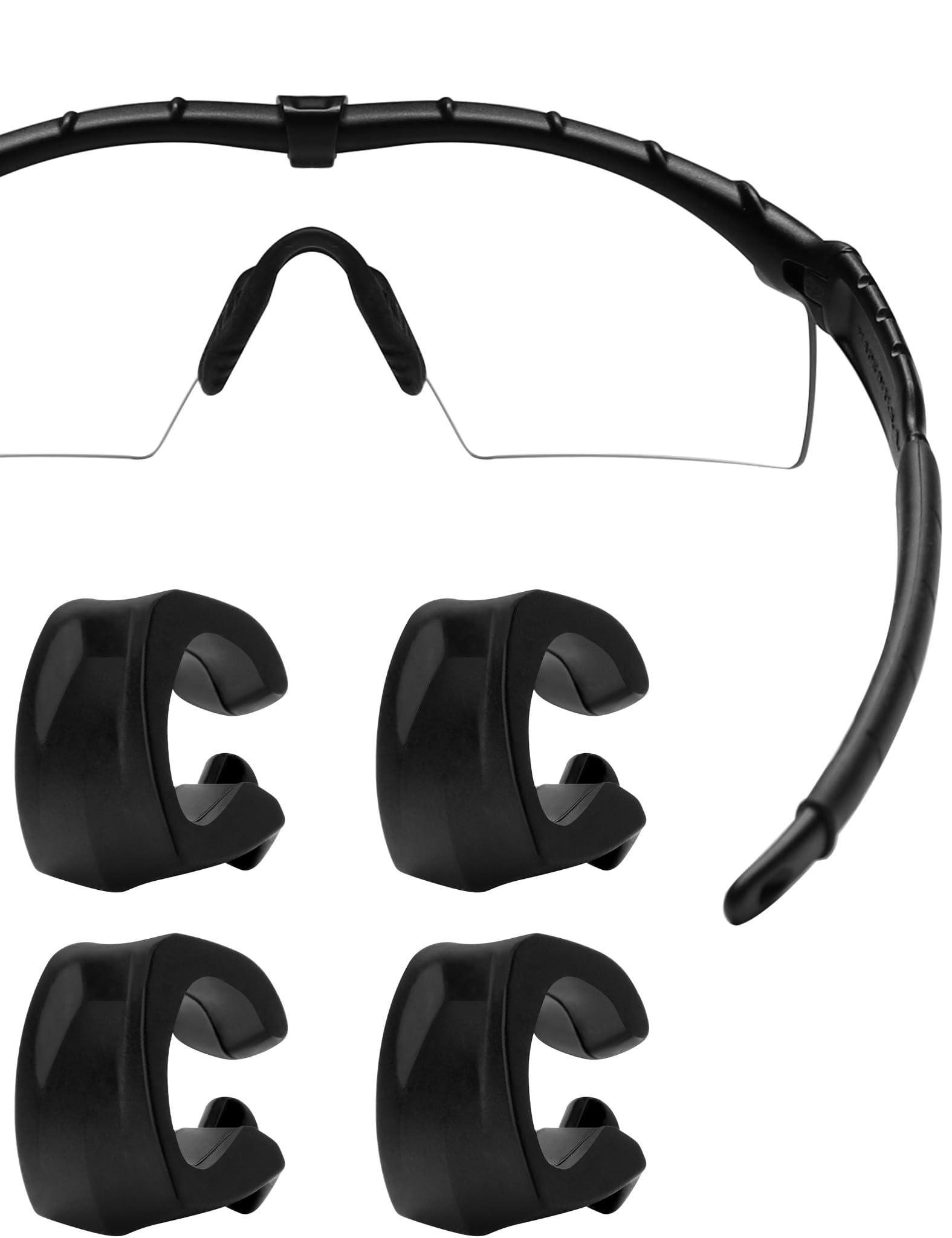 Kit clip di ricambio in gomma per occhiali da sole Oakley Si M Frame 2.0 | Si M Frame 3.0 OO9146 | Si Ballistic M Frame 2.0