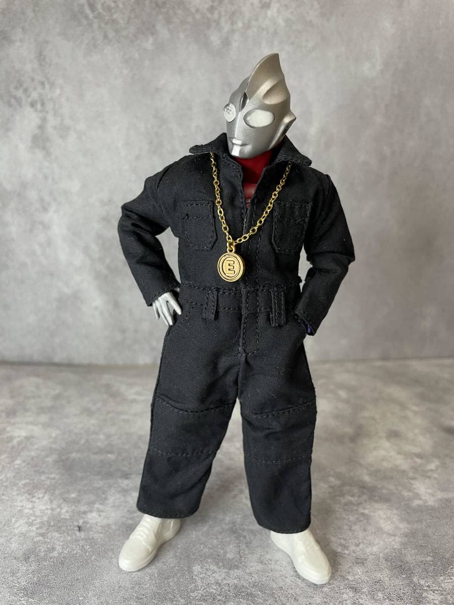 ツナギ オーバーオール Amazon.co.jp: 1/12 フィギュア用 服 ツナギ オーバーオール 続き服 黒