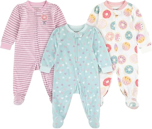 HUGGIES 3-Pack Footed Fleece Coverall