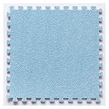 10 Ineinandergreifende Schaumstoffmatten, 30X30cm Puzzle-Teppichfliesen, Quadratische Ineinandergreifende Bodenmatten, Teppich Für Zuhause, Wohnzimmer, Schlafzimmer, Fitnessstudio,Sky Blue