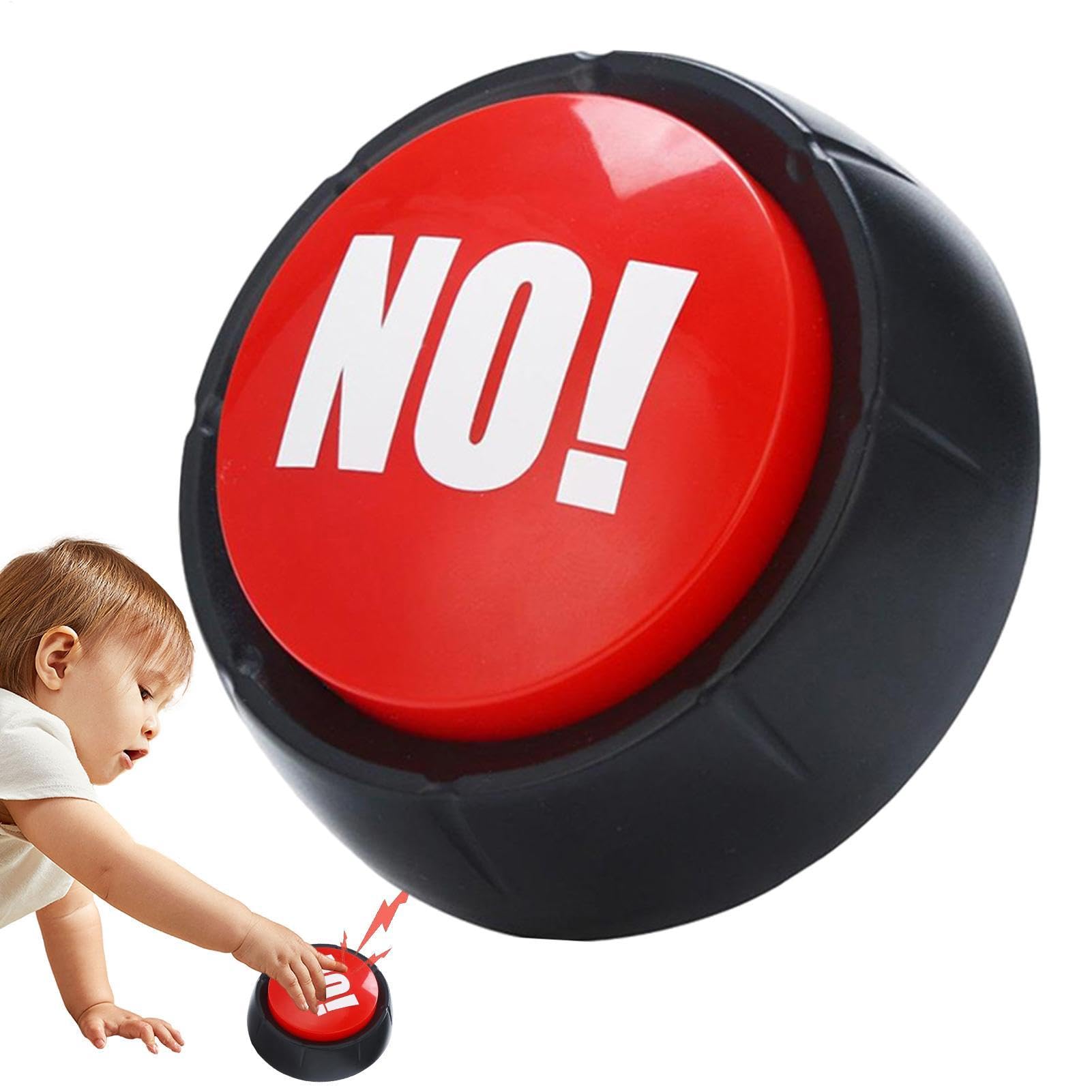 No Button With Sound, 4Pcs Answer Set Yes No Buttons Funny Sorry Maybe Buzzer Buttons, Sound Buttons, Interactive Communication Sound Prop Game For Classroom Dog Talking