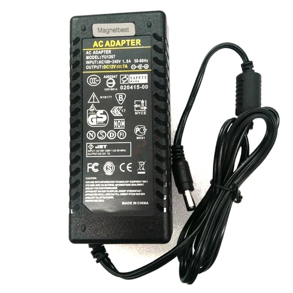 Alimentación 12V 7A transformador AC DC de 84W para switch de red EU