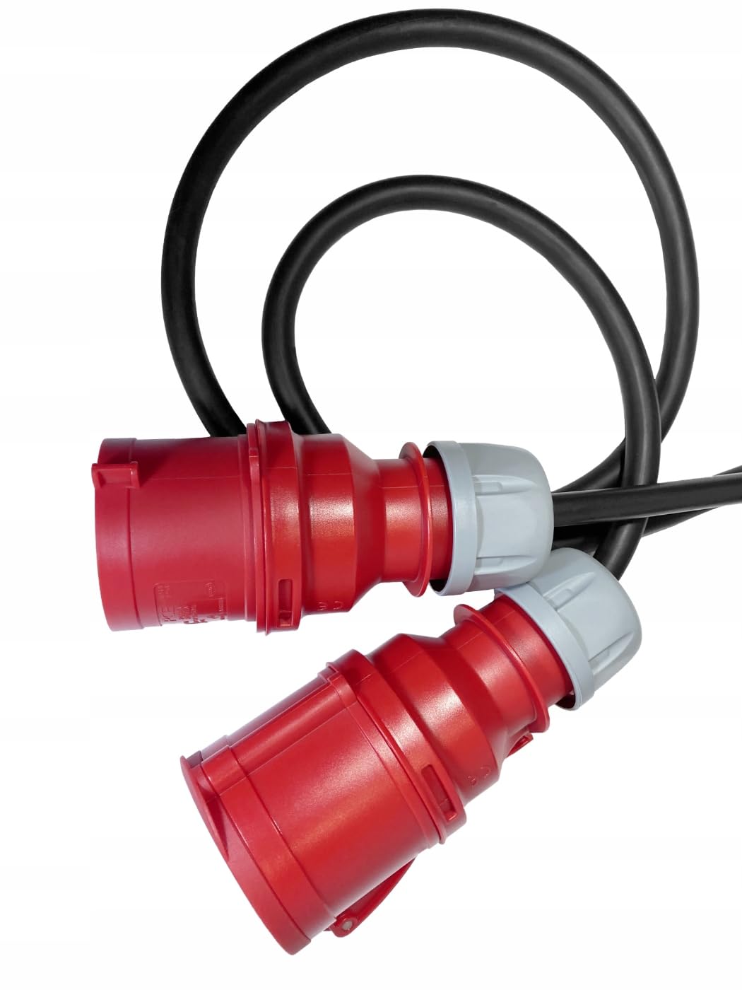 Hilark Cable Tech Rallonge triphasée CEE en Caoutchouc H07RN-F 5x6 15m 32A fiche Prise