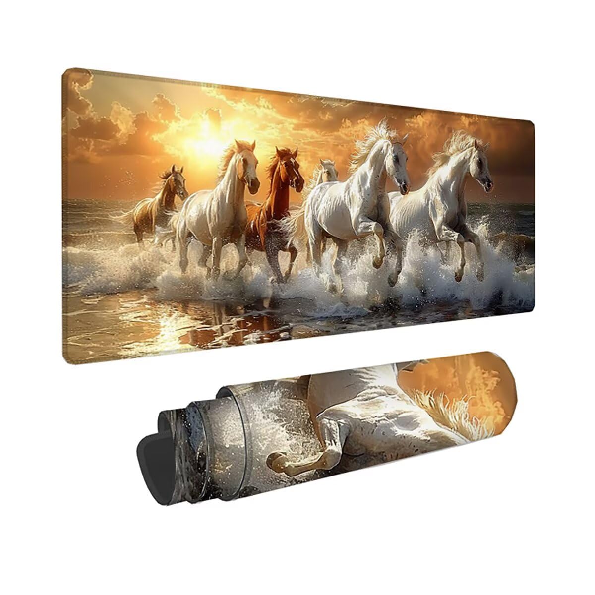 Tappetino per Mouse Gaming XXL 1200x600x3mm– Ufficio Mousepad Grande – Migliora la Velocità e la Precisione Tenuta Stabile Sottomano per Ufficio e Casa Accessori Scrivania Animale PjY13685 N-U