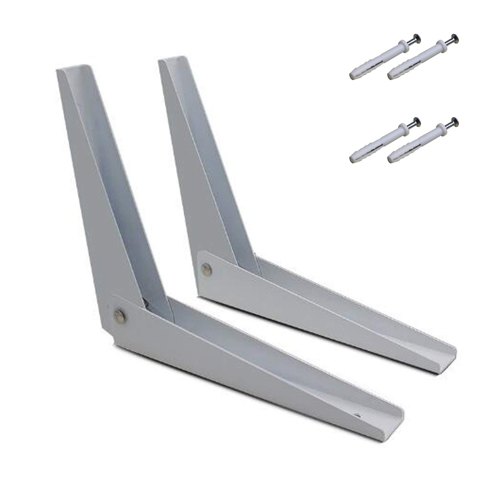 Wall Mounted Folding Shelf Brackets Rolled Steel Triangle Table Bench