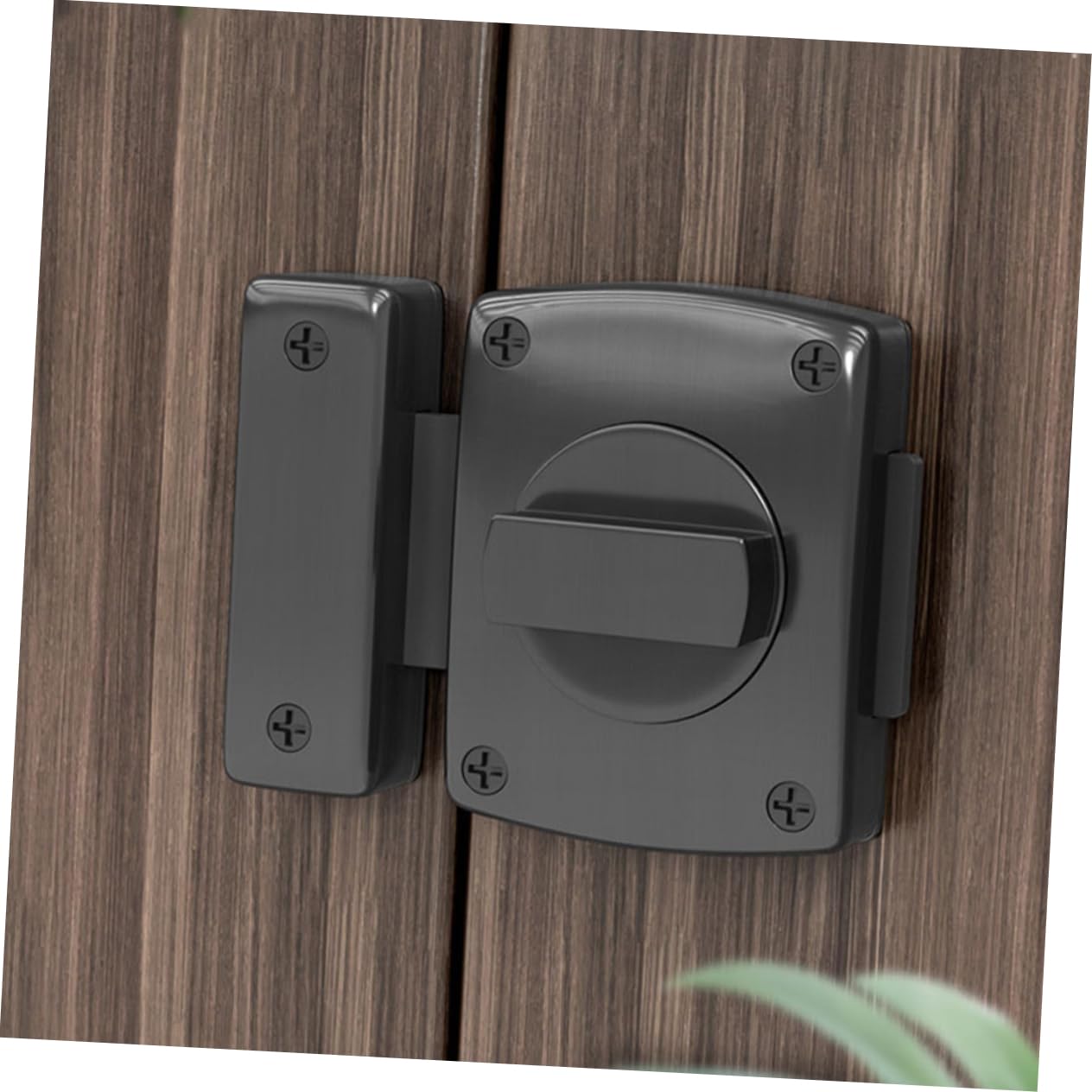 DOITOOL 4 Pezzi serratura a catenaccio serrature porte interne door lock chiusura della porta scorrevole del fienile serratura della porta chiusura delle porte per camere da letto Black