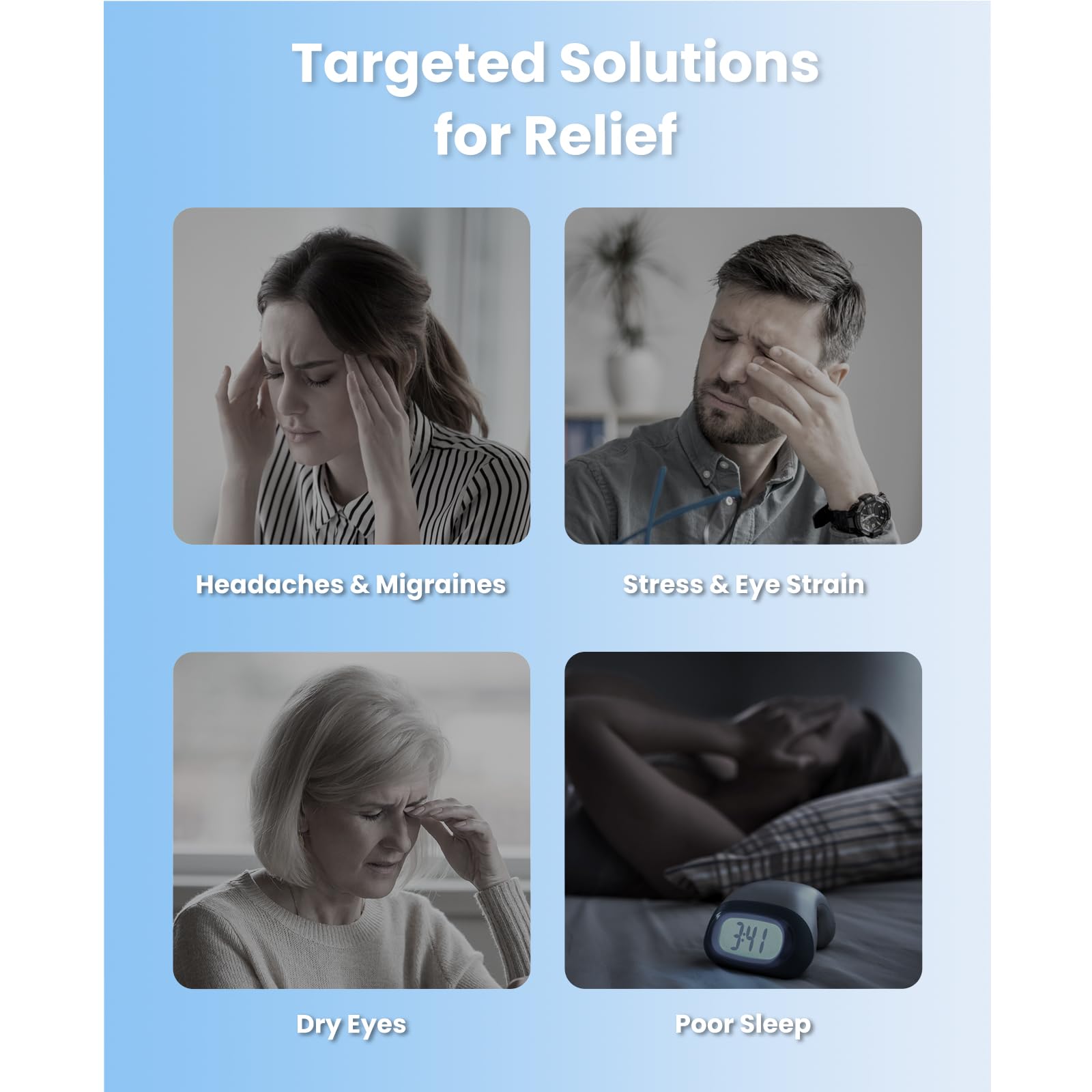 BOB AND BRAD Eye Massager with Heat and Cooling, EyeOasis 3 Eye Mask for Migraine FSA Eligible/HSA Eligible, Heated Face Massager for Dry Eye Strain Eye Relief, Temple Massagers for Stress Relief