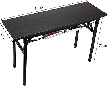 Insputer Mesa Ordenador Escritorio Ordenador Mesa Escritorio Plegable Mesas Escritorios Habitacion para Estudiantes 80 x 40 x