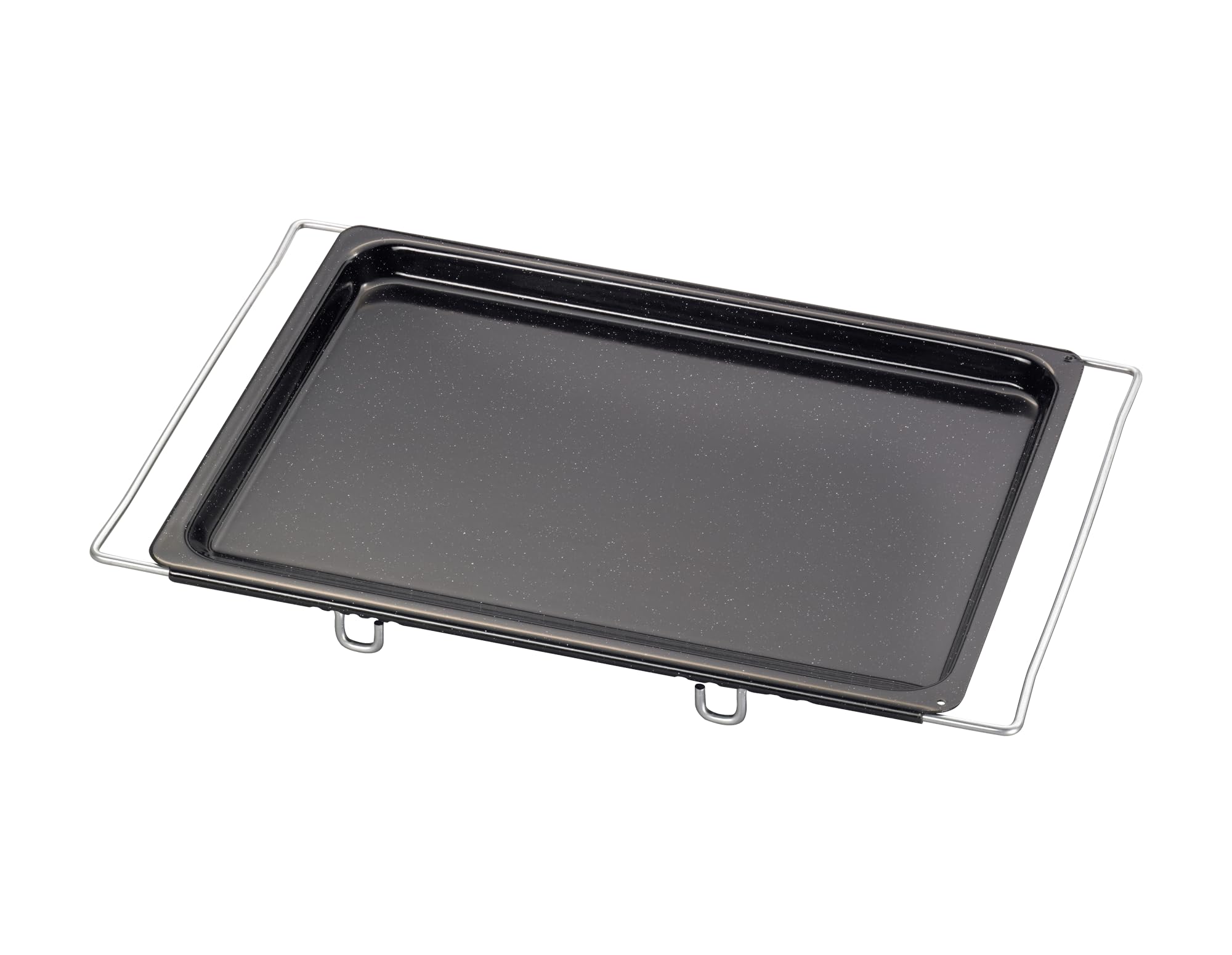 Riess, 0403-022, Backblech Multiflex, CLASSIC - BACKFORMEN, Maße 41-5 x 33 cm, Höhe 2,8 cm, Emaille, schwarz, verstellbar, Induktion