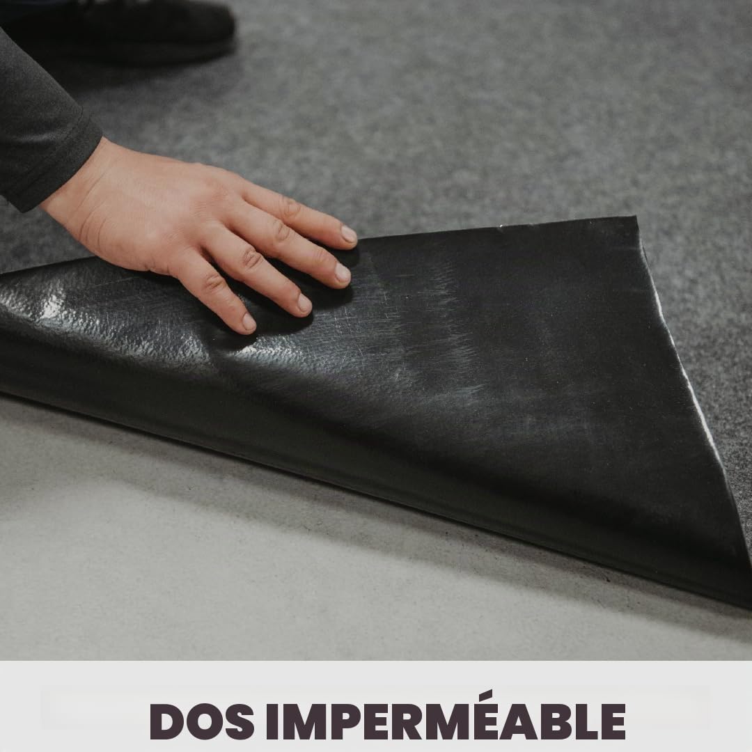 Tapis de Sol de Garage de Voiture, Absorbant l'eau et Confinement des déversements d'huile, Tapis en Tissu antidérapant (1.22 x 5.79 m)