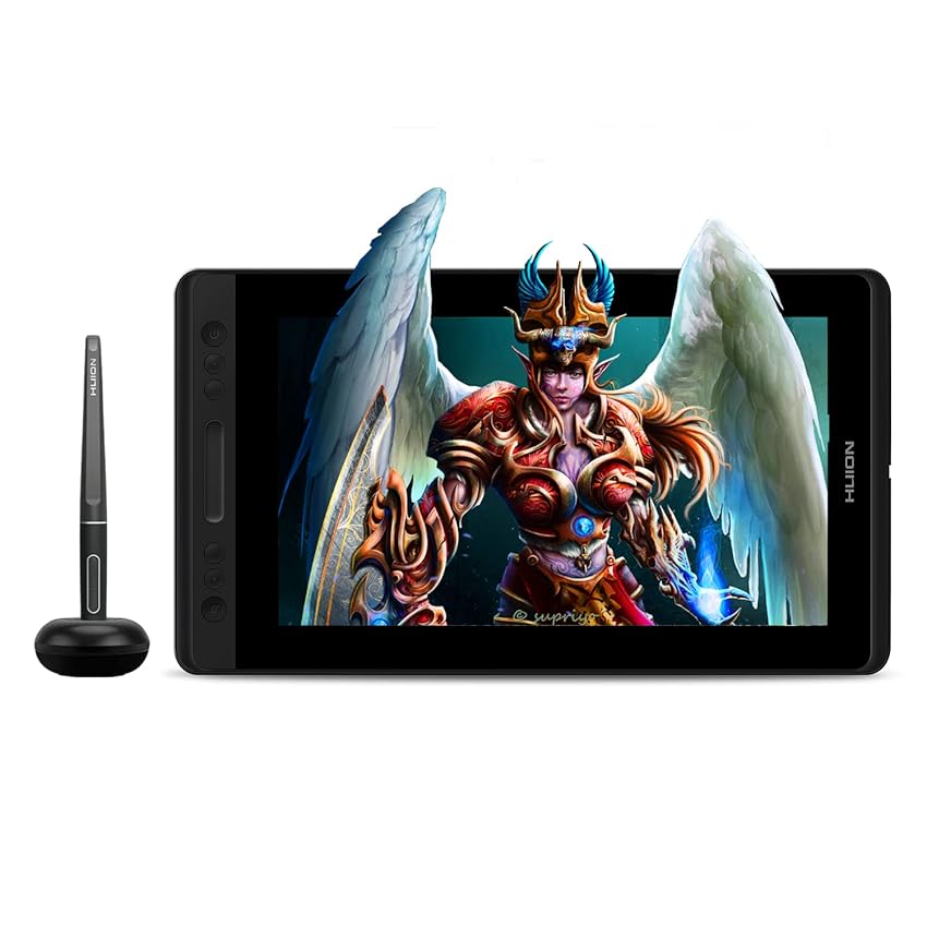 Immagine del prodotto HUION Kamvas Pro 13 Tavoletta Grafica con Schermo Antiriflesso da 13,3 Pollici, Penna Senza Batteria (Inclinazione ±60 °), con Supporto Regolabile, per Apprendimento e Lavoro a Distanza