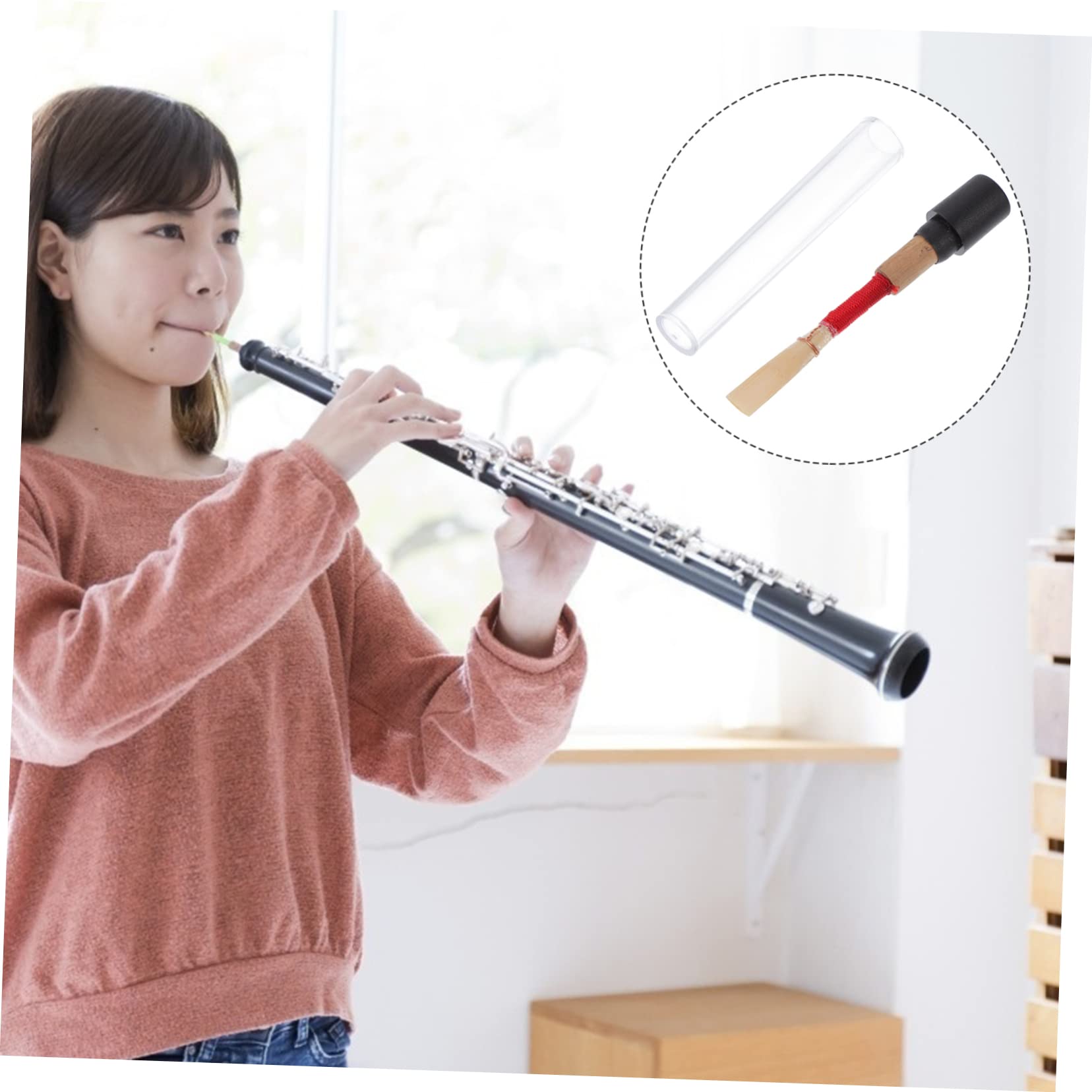 TOYANDONA 15pezzi Reeds Per Oboe Legno Con Scatole Di Stoccaggio Da Facile Da Installare e Sicuri Accessori Per Strumenti Musicali Alta Durata e Protezione Ottimale