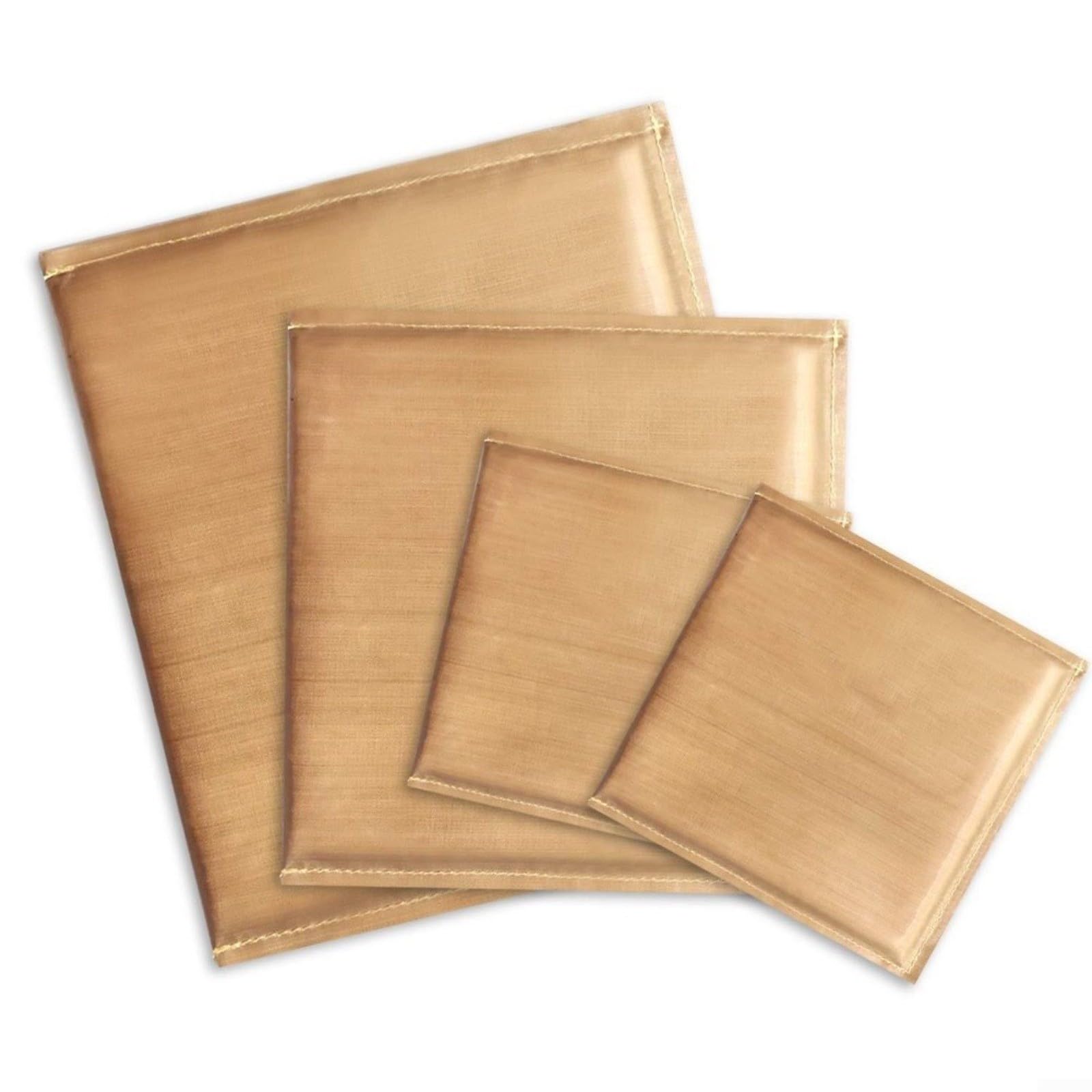 Juego de almohadillas de planchado reutilizables para prensa de calor y serigrafía con retención de calor, diseño portátil ligero, color marrón para manualidades de camisetas (10 x 10