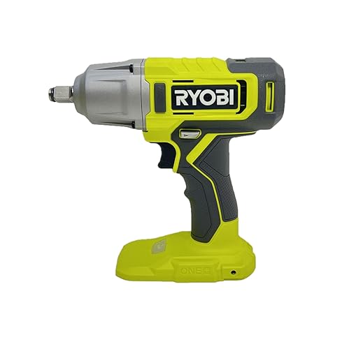 Ryobi PCL265 ONE+ inalámbrico de 18 V, 1/2 pulg. Llave de impacto (solo herramienta, batería y cargador no incluidos)