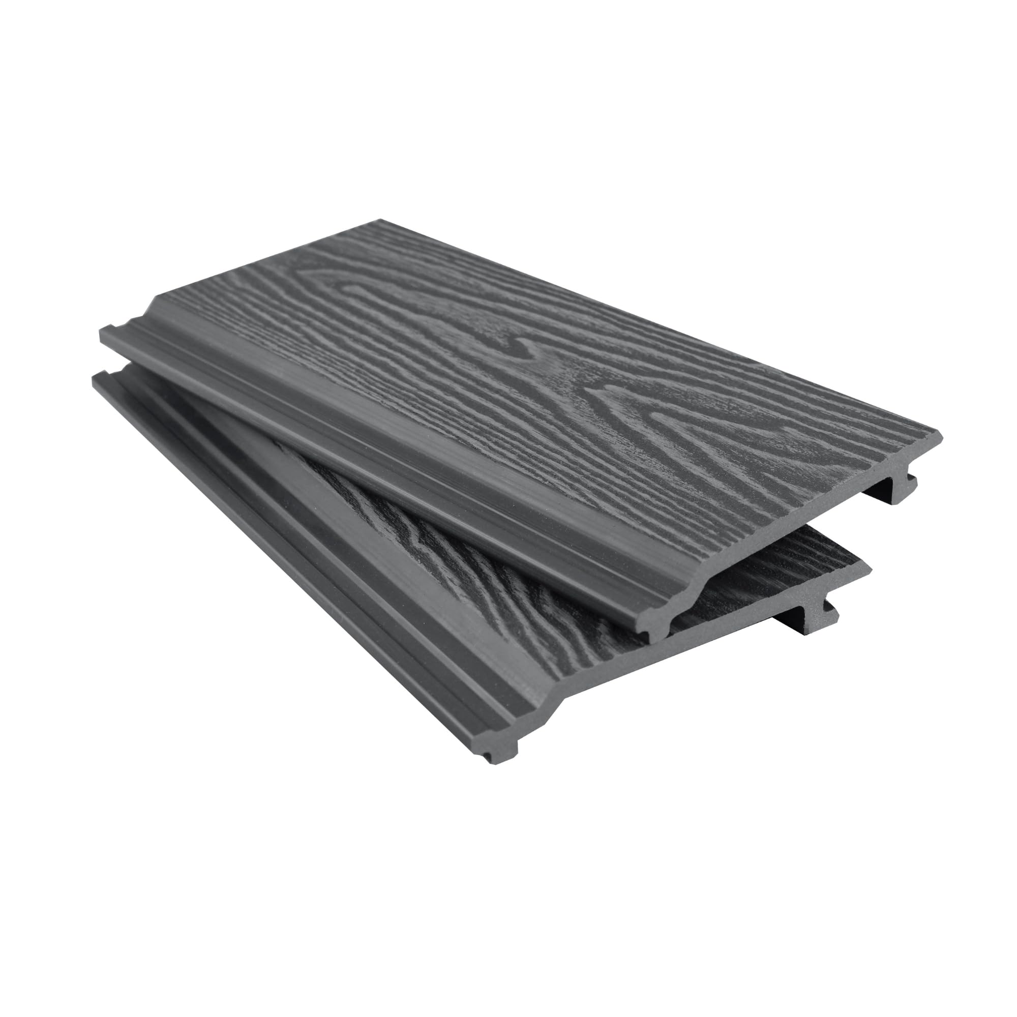 Tuda Grass Direct Composite Woodgrain Cladding Board - GREY - 3.6metres x 157mm x 21mm