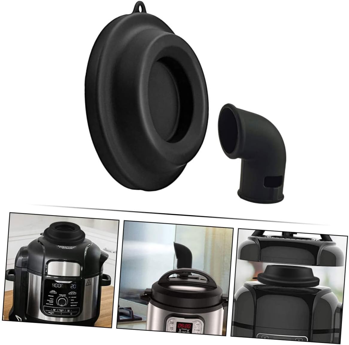 1set Electric Pressure Cooker Silicone Lid Diverter and Holder Steam Release Accessories Set for Easy Installation and Clean Kitchen Use