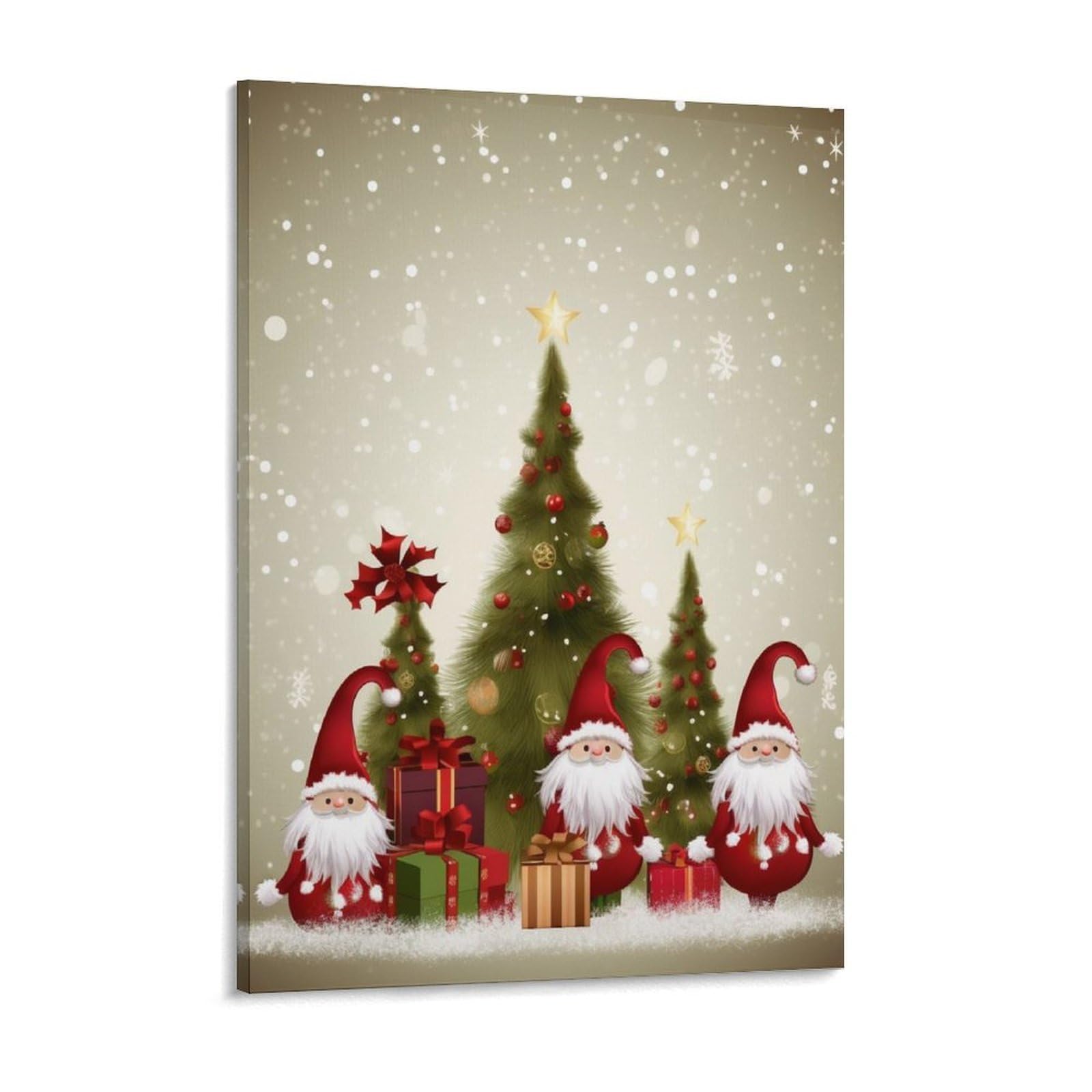 Merry Christmas Canvas Wall Art for Bedroom 18x24inch Canvas Prints Artwork for Walls Modern Picture Artwork Painting for Living Room Aesthetic Wall Paintings for Bathroom Kitchen Office Deco
