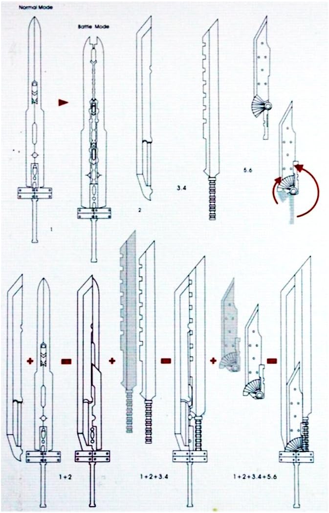 Amazon ファイナルファンタジー Advent Children クラウド 合体剣 6 1本 シルバー コスプレ 仮装 通販