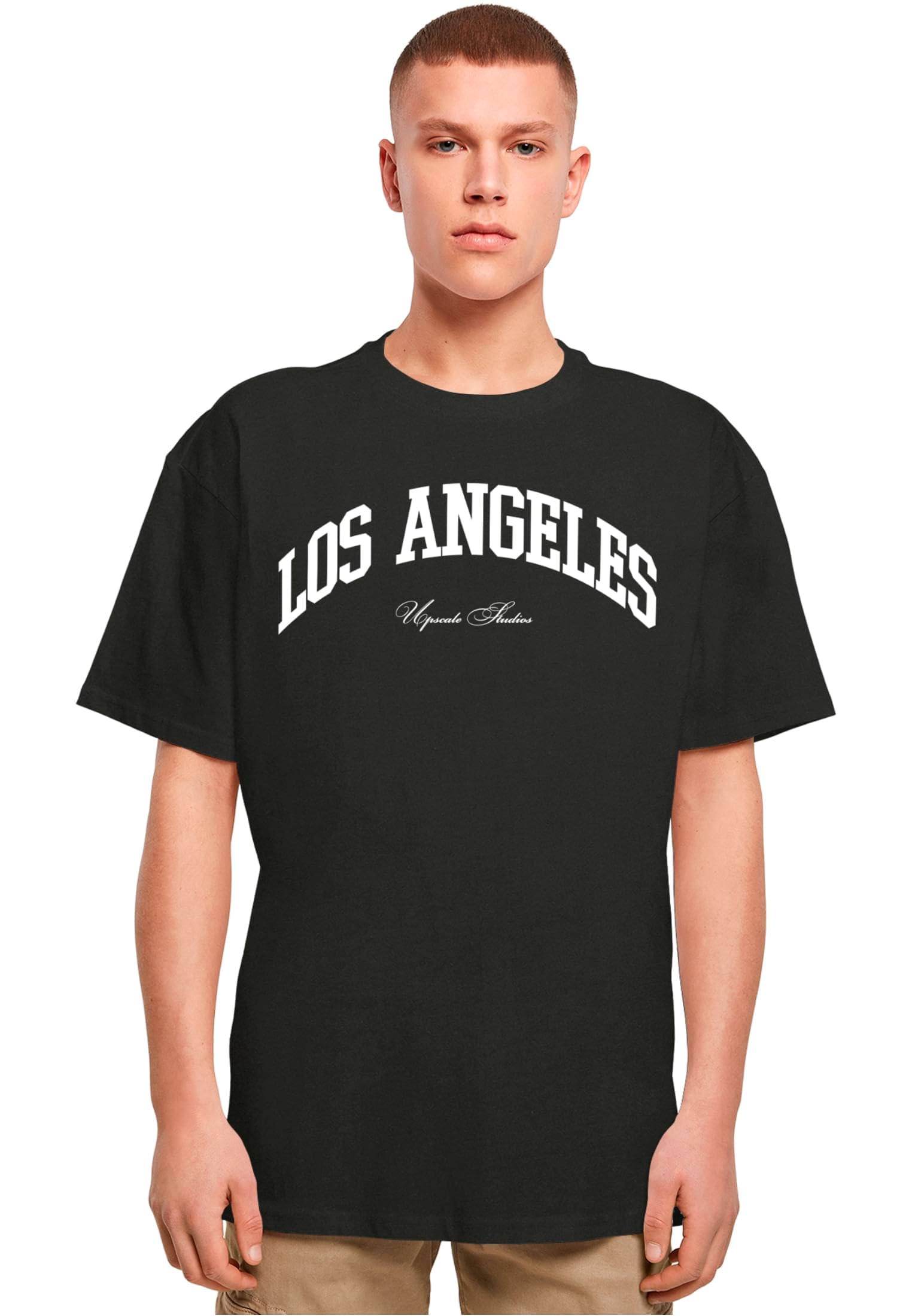 Upscale By Mister Tee L A COLLEGE - T-Shirt Print - Black/schwarz