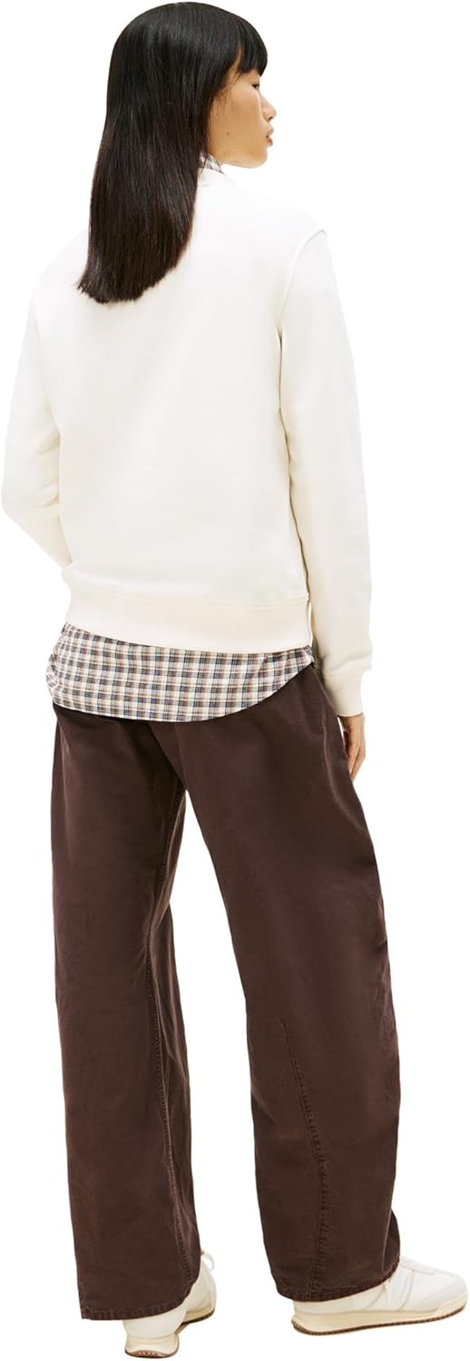 Tommy Jeans womens Medium Weight Pullover Crewneck With Flag Logo Detail - Image 4