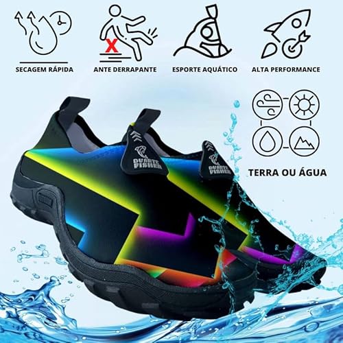 Tenis Masculino Feminino Sapatilha Água Praia Pesca Jetski Neon Academia Ciclismo Gênero:Feminino;Co