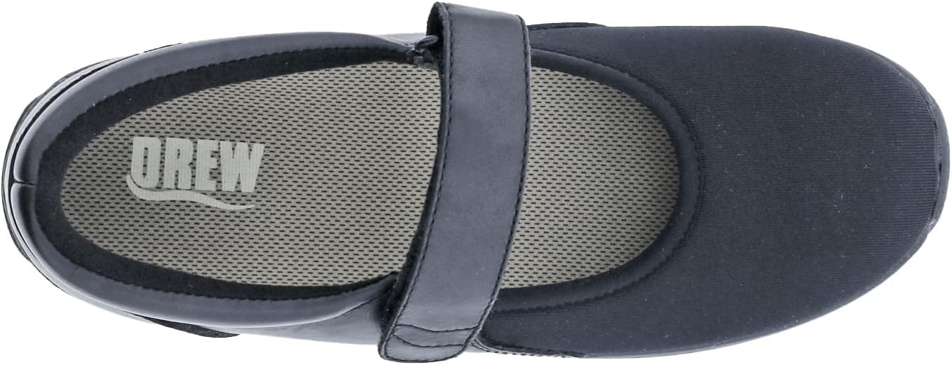 Drew Women's Magnolia Comfortable Slip-Resistant Mary Jane Adjustable Strap Flat with Arch Support