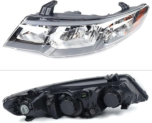 Miniatura 4 de OUKANING - Para 2010 2011 2012 2013 Kia ForteForte Koup halógeno faro delantero izquierdo lado del conductor estilo fábrica negro carcasa ámbar