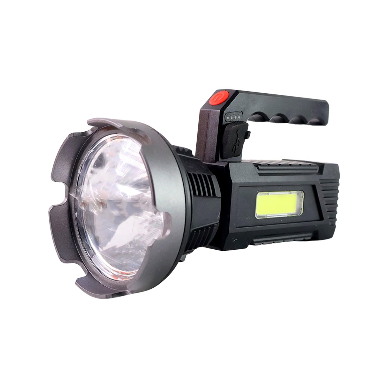 Preincent USB Rechargeable LED Hand Torch – Ultra-Bright Flashlight with COB Side Light (1 Pc)-picture-36