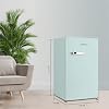 Retro Mini Fridge 85L, Compact Refrigerator, Under Counter Fridge, Direct Cooling, Super Quiet, Adjustable Racks, Metal Handle, Mechanical Control, Led Light [Energy Class E]