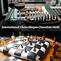 Vista 5 de Silicona Chocolate Internacional Ajedrez Formas de Chocolate Pastel de Hielo Fondant Hornear para DIY Dulces Decoración Decoración de Pastel