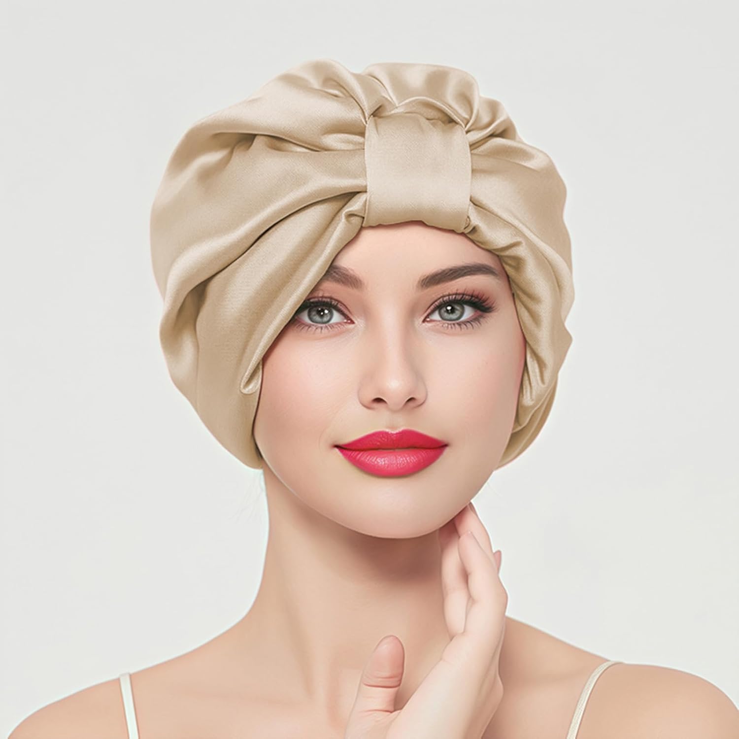 Silmer 100% Mulberry Silk Bonnet Silk Hair Wrap for Sleeping
