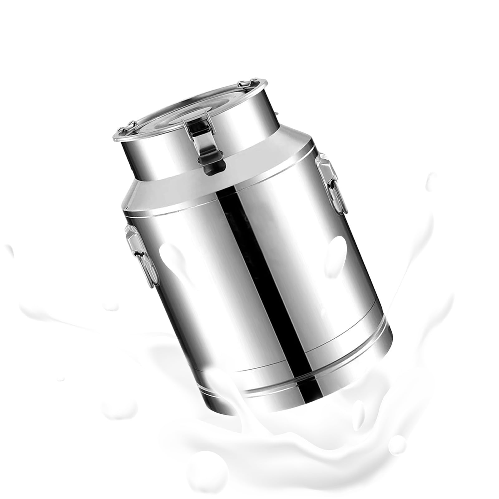 AYCDL Pail Milk Can Bucket,Milk Jug Bucket Heavy Duty Liquid Storage Barrel Transport for Kitchen Restaurant Party,28L,20L