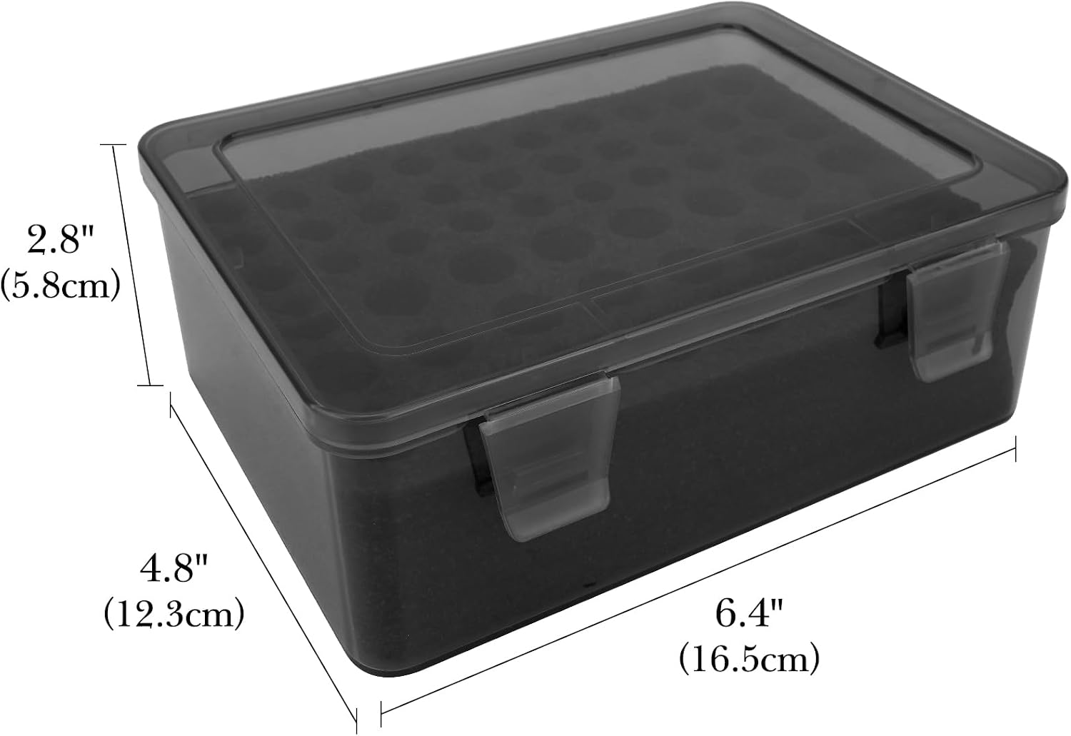 Linkidea Battery Organizer Case Holds 24 AA & 30 AAA Batteries, Durable Portable Storage Box for Home, Travel, Camping, Large Capacity Batteries Storage Solution